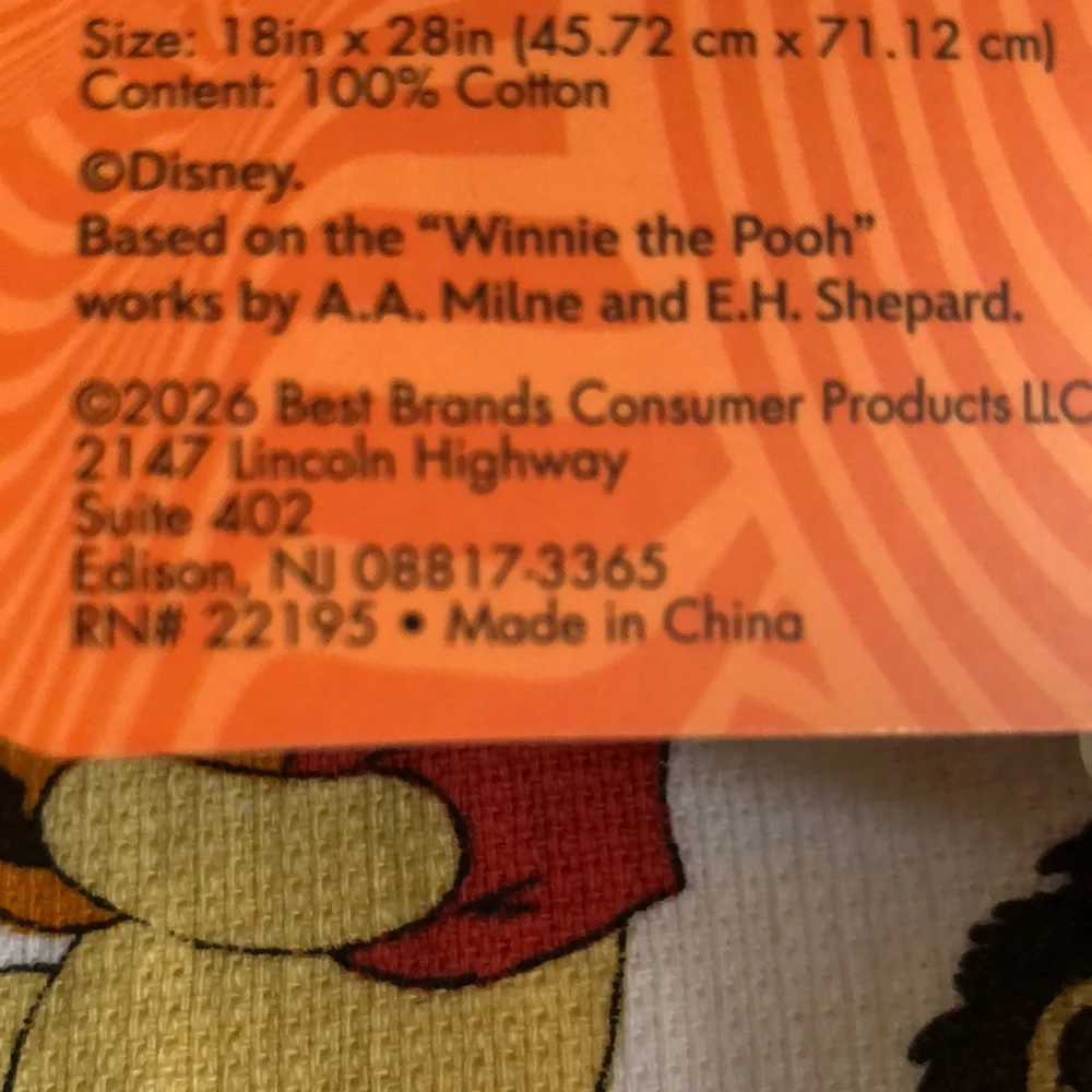 Disney Winnie the Pooh Halloween Kitchen Towels